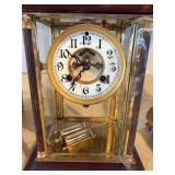 Waterbury Crystal Regulator Mantel Clock Brass Glass Case Parts/Repair