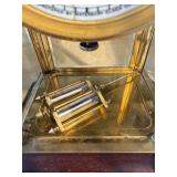 Waterbury Crystal Regulator Mantel Clock Brass Glass Case Parts/Repair