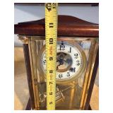 Waterbury Crystal Regulator Mantel Clock Brass Glass Case Parts/Repair