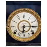 Seth Thomas Vintage Mantel Clock Black Case Roman Dial Untested