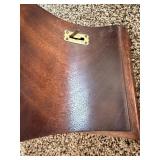Seth Thomas Tambour Mantel Clock Wood Case Mechanical Strike Vintage