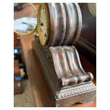Antique Ansonia Mantel Clock Cast Iron Case 8 Day As Found
