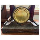 Antique Ansonia Mantel Clock Cast Iron Case 8 Day As Found