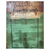 Waterbury Halifax 8 Day Oak Wall Clock Antique w Key Pendulum