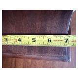 Vintage German Tambour Mantel Clock Wood Case Mechanical Strike