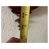 Antique Style Wooden Wall Regulator Clock w Pendulum Roman Dial