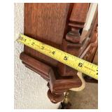 Antique Style Wooden Wall Regulator Clock w Pendulum Roman Dial