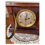 Seth Thomas Sonora Chime Mantel Clock Wood Case Vintage See Photos