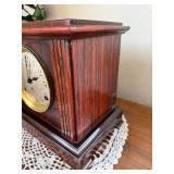Seth Thomas Sonora Chime Mantel Clock Wood Case Vintage See Photos