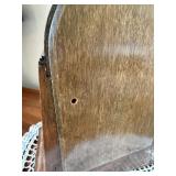Seth Thomas Tambour Mantel Clock Westminster Chime Wood Case