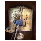 Seth Thomas Tambour Mantel Clock Westminster Chime Wood Case