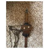 Vintage Chalet Cuckoo Wall Clock 4 Dancers Musicians Pendulum Chains
