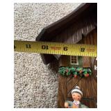 Vintage Chalet Cuckoo Wall Clock 4 Dancers Musicians Pendulum Chains