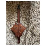 German Carved Wood Cuckoo Wall Clock w Squirrels Pendulum (As-Is) - Untested