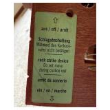 German Carved Wood Cuckoo Wall Clock w Squirrels Pendulum (As-Is) - Untested