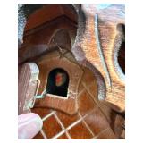 German Carved Wood Cuckoo Wall Clock w Squirrels Pendulum (As-Is) - Untested