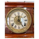 Antique Seth Thomas Adamantine Mantel Clock Ornate Column Case
