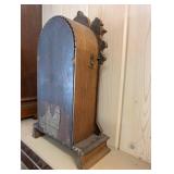 F. Kroebe No. 8 Cortlandt St. New York Mantel Clock - Oak Carved Case