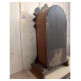 F. Kroebe No. 8 Cortlandt St. New York Mantel Clock - Oak Carved Case