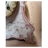 Ansonia Royal Bonn Mantel Clock - Floral Porcelain, 1895 Antique Decor