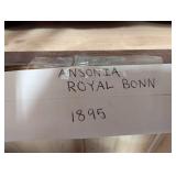 Ansonia Royal Bonn Mantel Clock - Floral Porcelain, 1895 Antique Decor