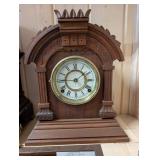Ansonia Cabinet Clock - 1905 Antique Carved Wooden Case