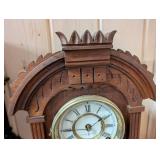Ansonia Cabinet Clock - 1905 Antique Carved Wooden Case