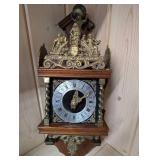 Ansonia Iron Side Clock (1885) - New York Movement, ornate brass crest