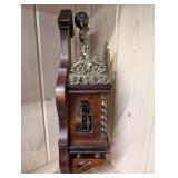 Ansonia Iron Side Clock (1885) - New York Movement, ornate brass crest
