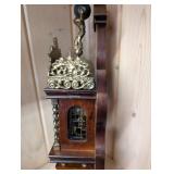 Ansonia Iron Side Clock (1885) - New York Movement, ornate brass crest