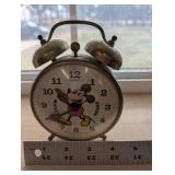Bradley Mickey Mouse Twin Bell Alarm Clocks (Lot of 2)