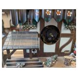Black Forest Chalet Cuckoo Clock with Moving Balcony Figures & Pinecone Weights