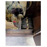 Henry Birks & Sons Mantel Clock - Oak Case, Brass Bezel, Floral Inlay