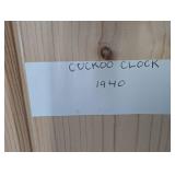 Vintage Black Forest Carved Cuckoo Clock with Pinecone Weights, 1940s