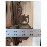 Vintage Black Forest Carved Cuckoo Clock with Pinecone Weights, 1940s