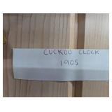 Carved Black Forest Cuckoo Clock with Leaves & Bird, 1905 - Mechanical