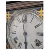 Sessions Wall Clock - Oak Case, Pendulum, Roman Dial, Made in USA