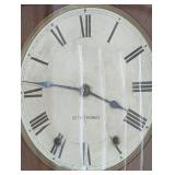 Seth Thomas Garfield 1886 Wall Clock - Oak Case, Glass Front, Pendulum