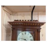 Seth Thomas Garfield 1886 Wall Clock - Oak Case, Glass Front, Pendulum