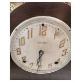 Ingraham Duplex Magic Mantel Clock - Arch-Top Dark Wood Case, Brass Bezel, Bristol CT