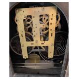 Ingraham Duplex Magic Mantel Clock - Arch-Top Dark Wood Case, Brass Bezel, Bristol CT