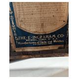 Ingraham Duplex Magic Mantel Clock - Arch-Top Dark Wood Case, Brass Bezel, Bristol CT