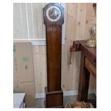 Antique English Longcase Clock - Granddaughters/Grandmothers Clock with Brass Dial, Made in England