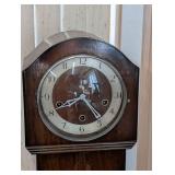 Antique English Longcase Clock - Granddaughters/Grandmothers Clock with Brass Dial, Made in England