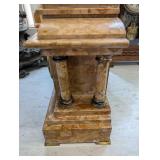 Seth Thomas Marble Mantel Clock - Antique Four-Column Onyx-Style Marble Case