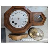 Howard Miller Octagon Wall Clock, Quartz; Glass-Dome Clock & Arch Mantel Clock