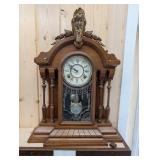 Gilbert Crown 1879 Mantel Clock - Carved Wood Case