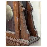 Ingraham Barthold 1890 Wall Clock - Antique Carved Oak Case
