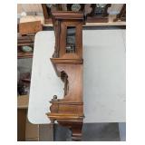 Sessions Store Model 1910 Wall Clock - Carved Oak Case, Brass Dial, 2-Wind Time/Strike