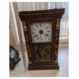 Seth Thomas Mantel Clock Thomaston CT Antique - Eagle Glass Panel